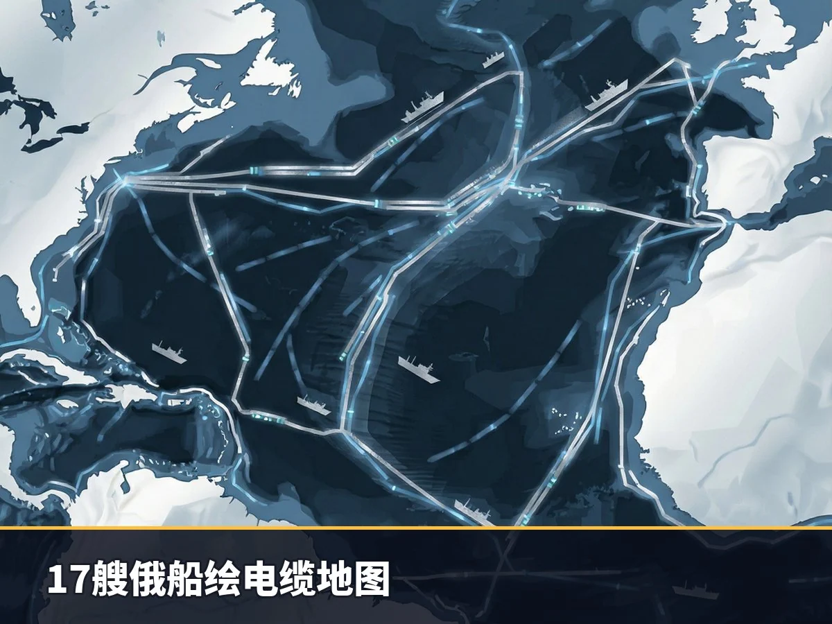 17艘俄船绘电缆地图