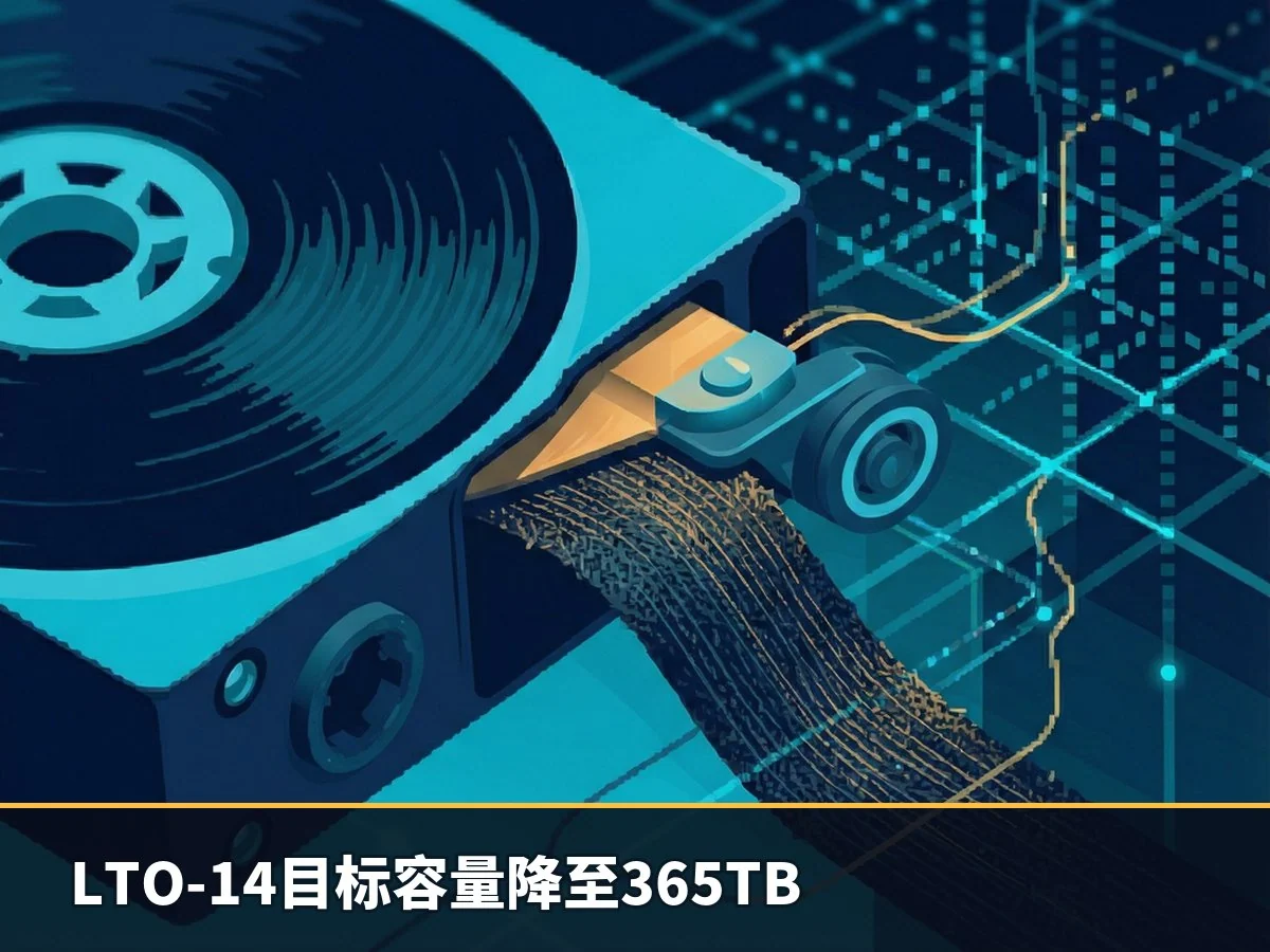 LTO-14目标容量降至365TB