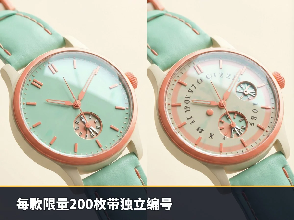 每款限量200枚带独立编号