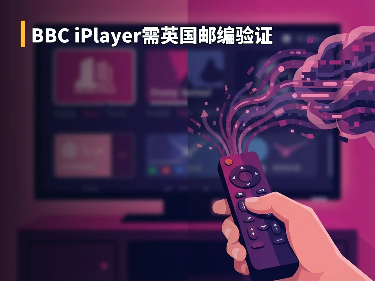 BBC iPlayer需英国邮编验证