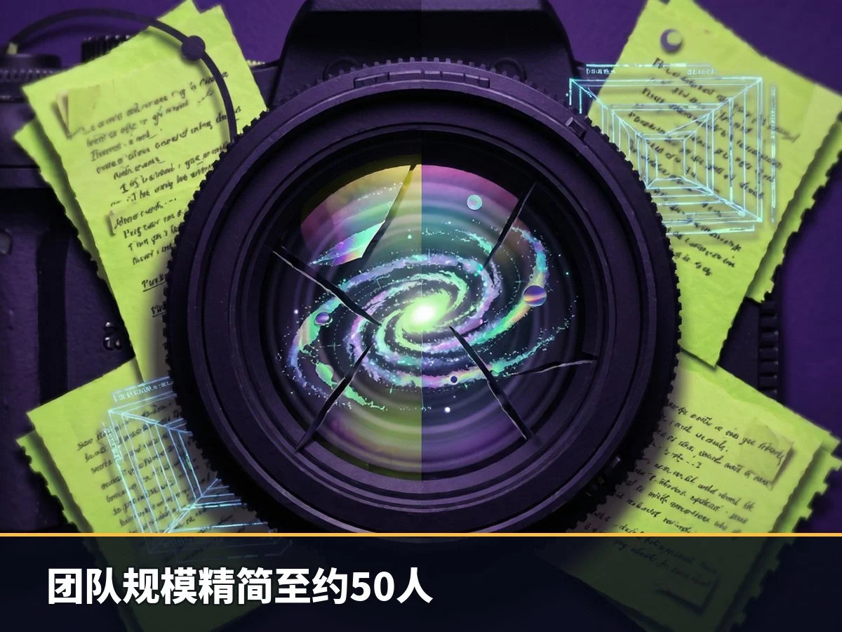 团队规模精简至约50人