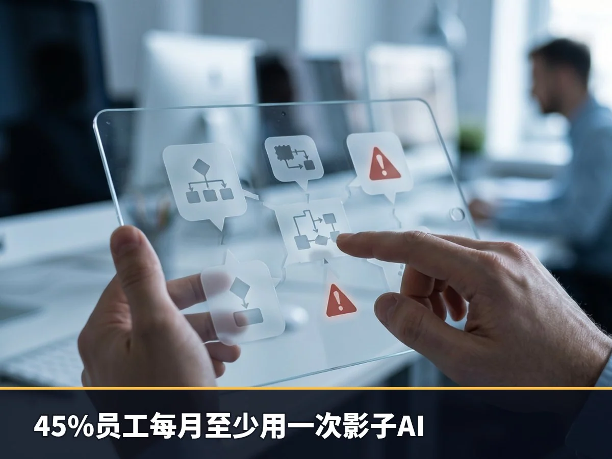 45%员工每月至少用一次影子AI