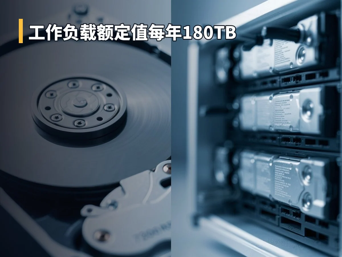工作负载额定值每年180TB
