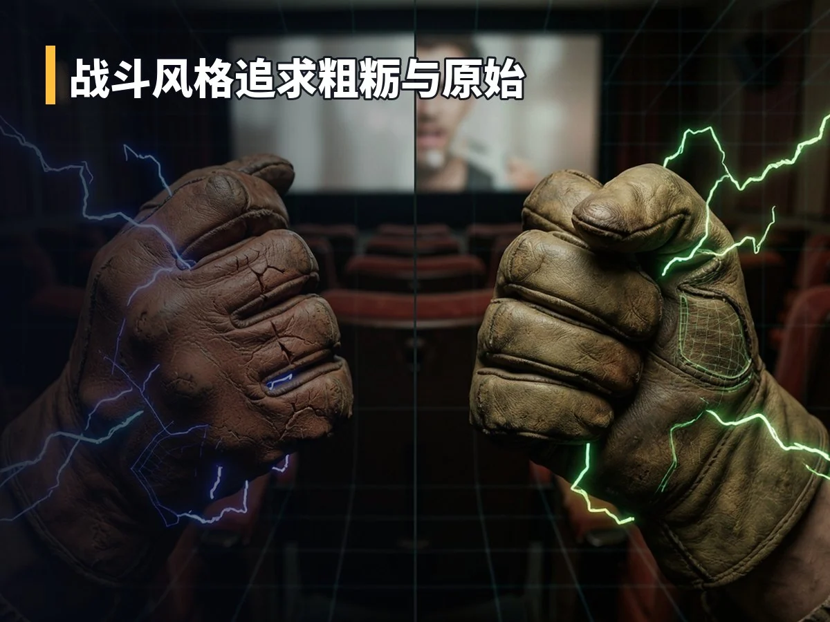 战斗风格追求粗粝与原始
