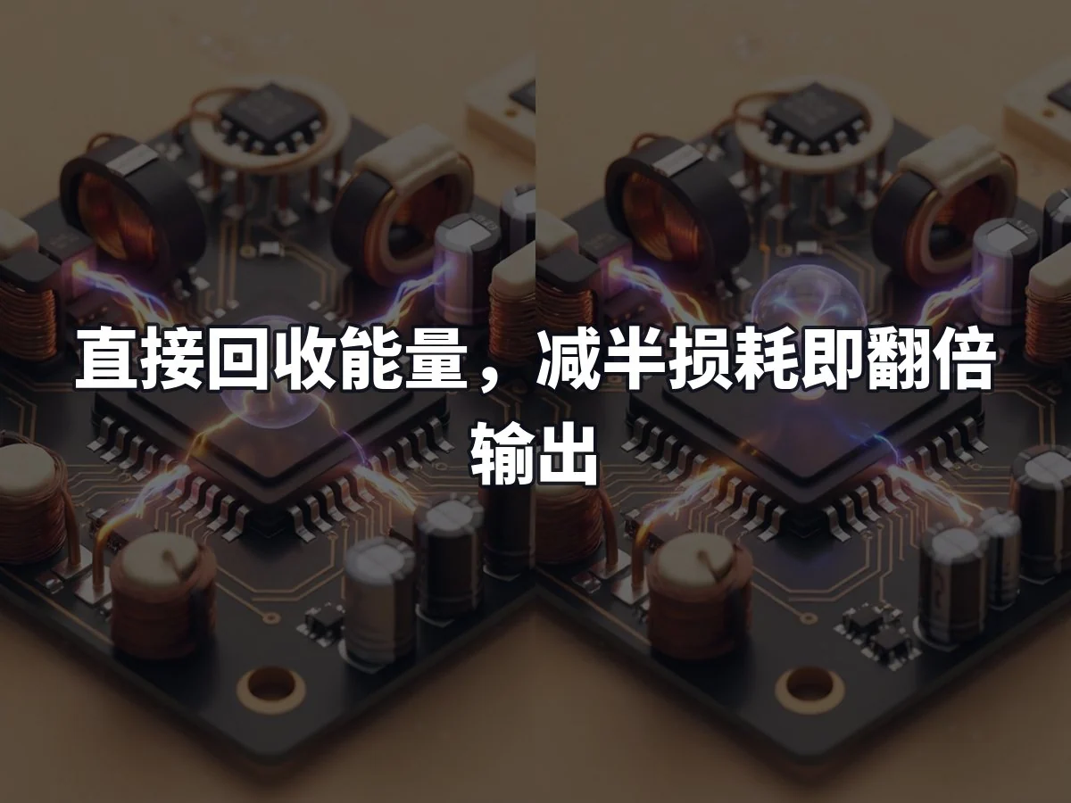 直接回收能量，减半损耗即翻倍输出