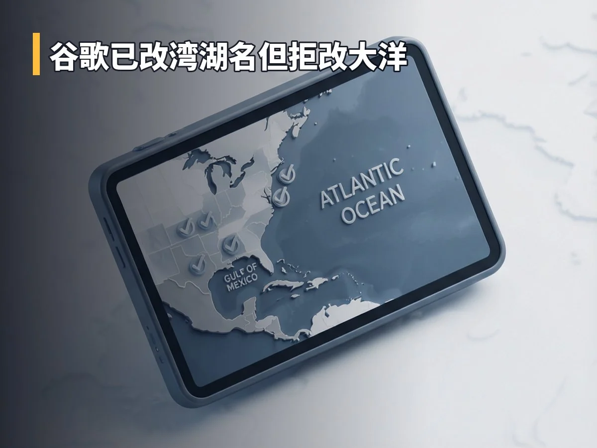 谷歌已改湾湖名但拒改大洋