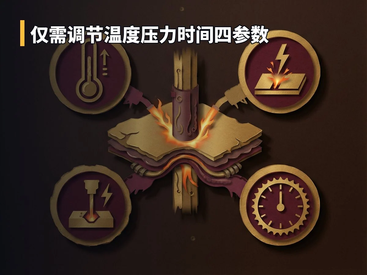 仅需调节温度压力时间四参数