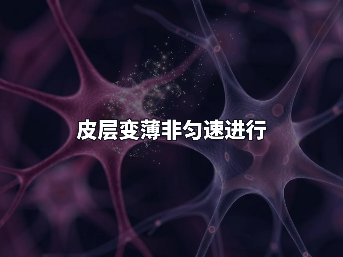 皮层变薄非匀速进行