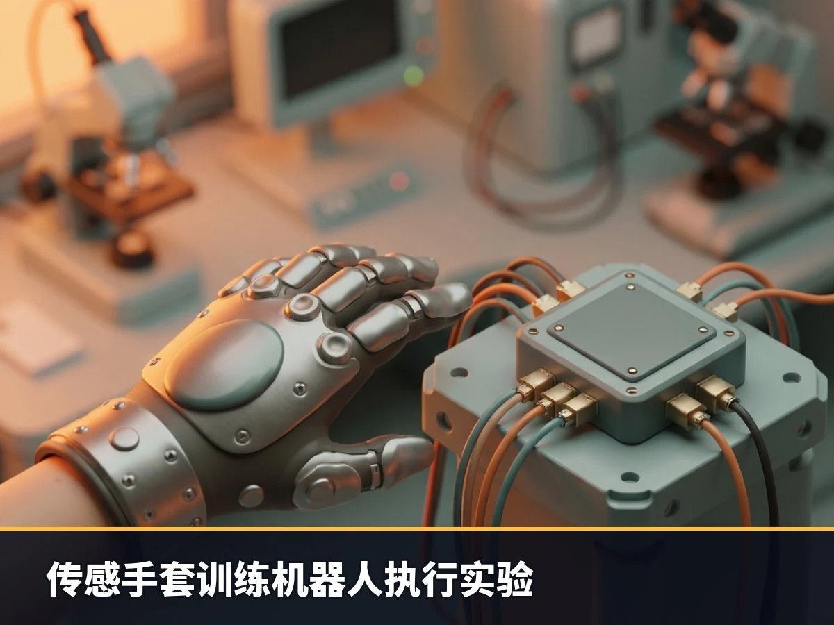 传感手套训练机器人执行实验