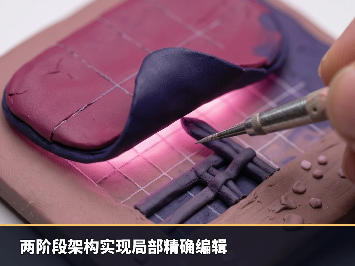 两阶段架构实现局部精确编辑