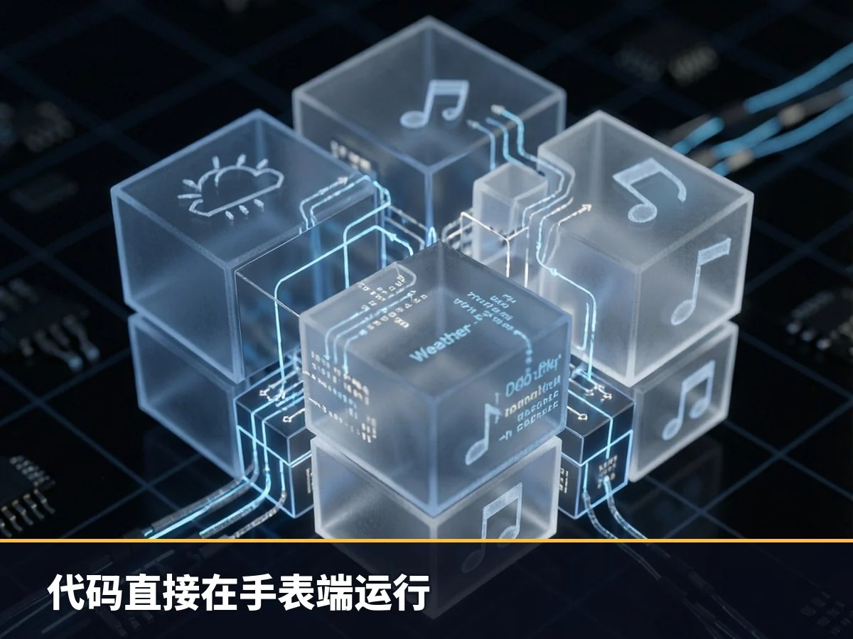 代码直接在手表端运行