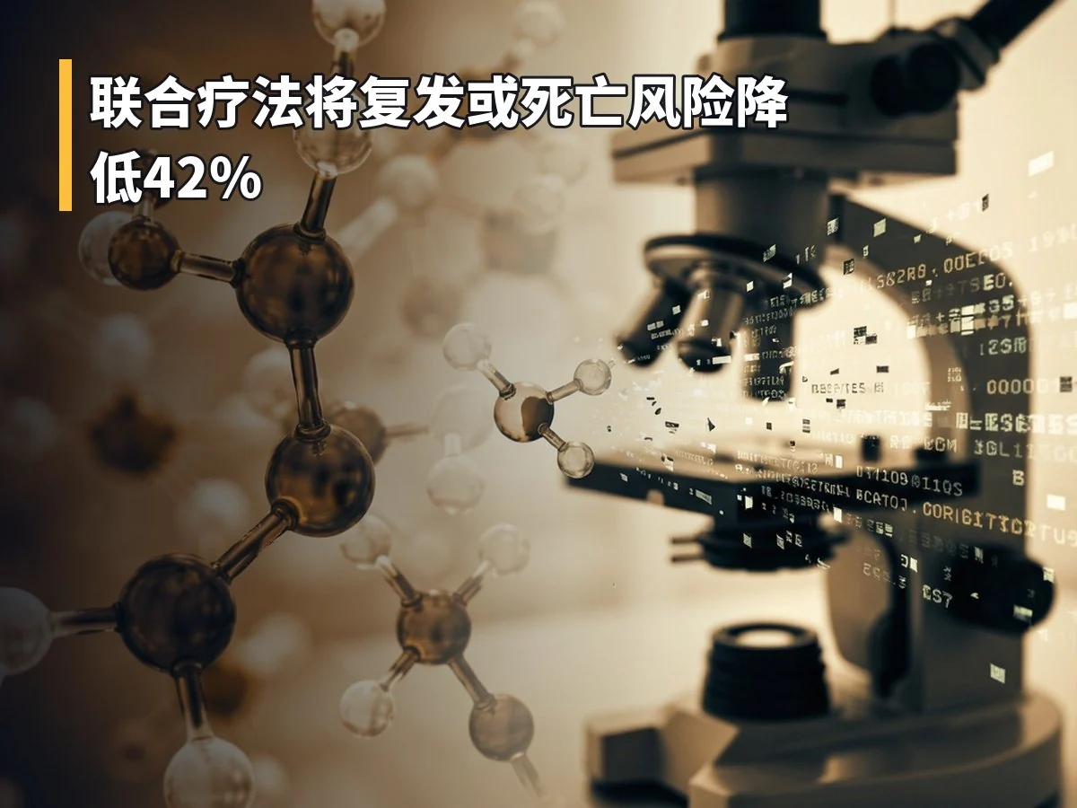 联合疗法将复发或死亡风险降低42%