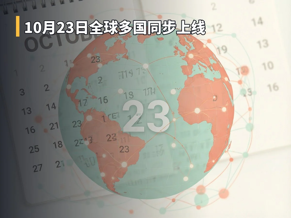 10月23日全球多国同步上线