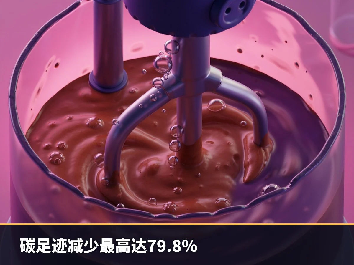碳足迹减少最高达79.8%