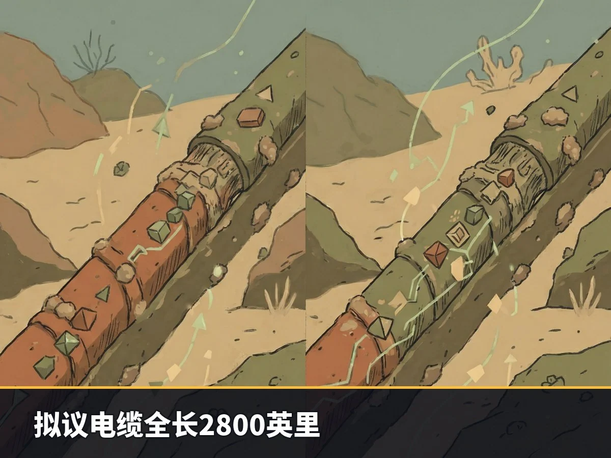拟议电缆全长2800英里