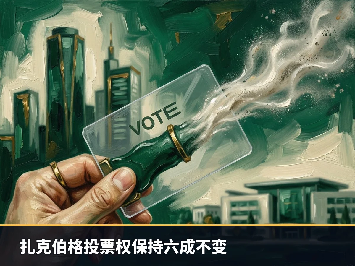 扎克伯格投票权保持六成不变