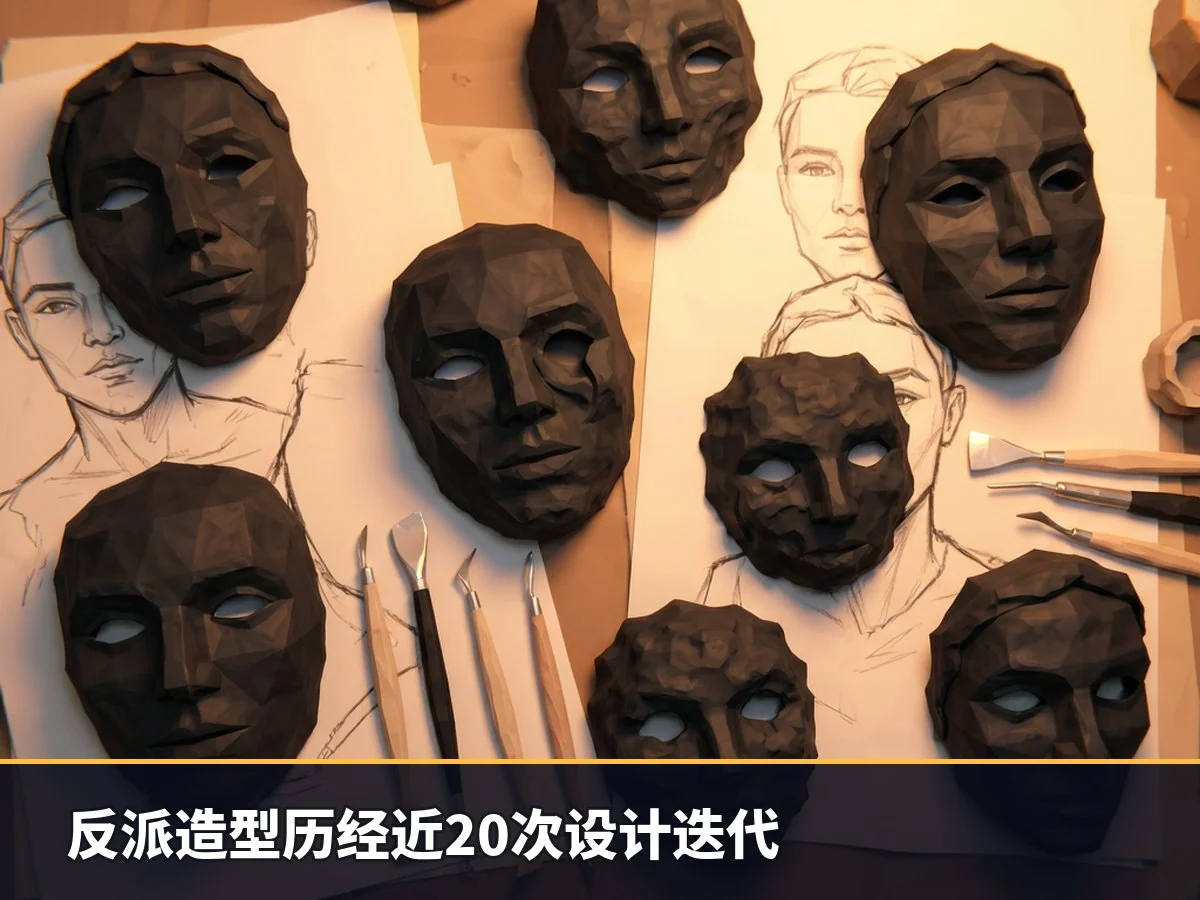 反派造型历经近20次设计迭代