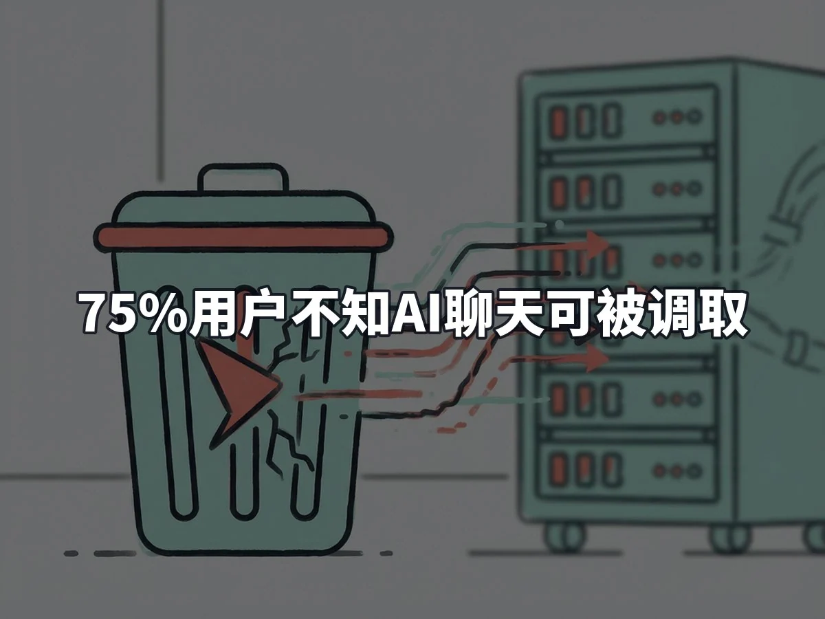 75%用户不知AI聊天可被调取