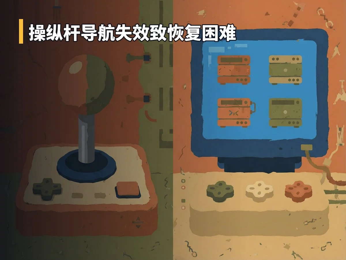 操纵杆导航失效致恢复困难