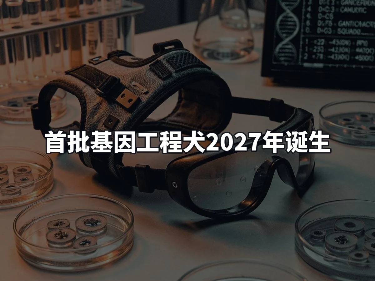 首批基因工程犬2027年诞生