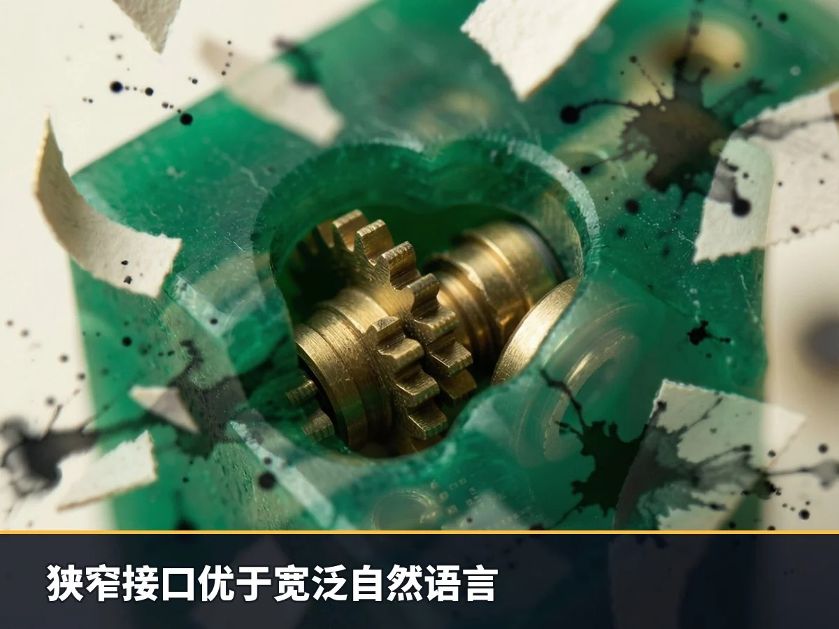 狭窄接口优于宽泛自然语言