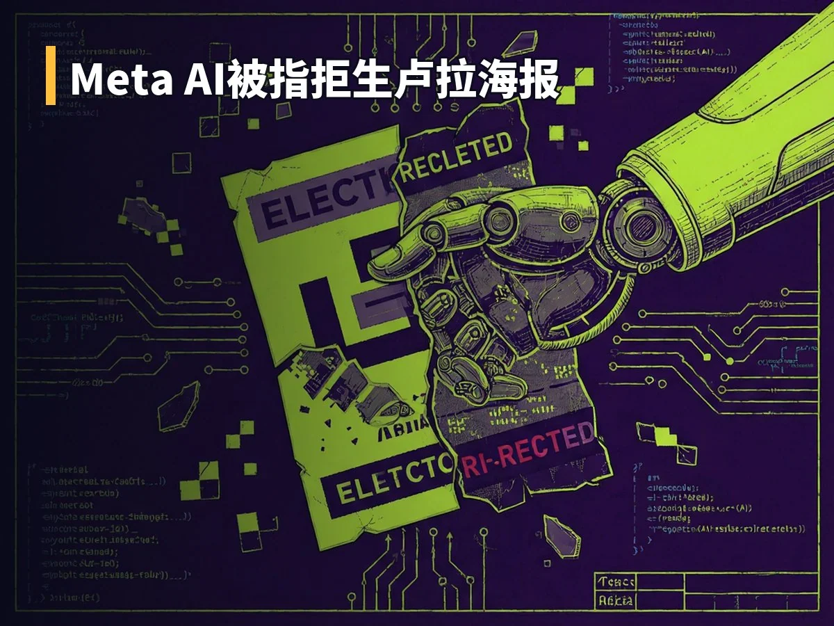 Meta AI被指拒生卢拉海报