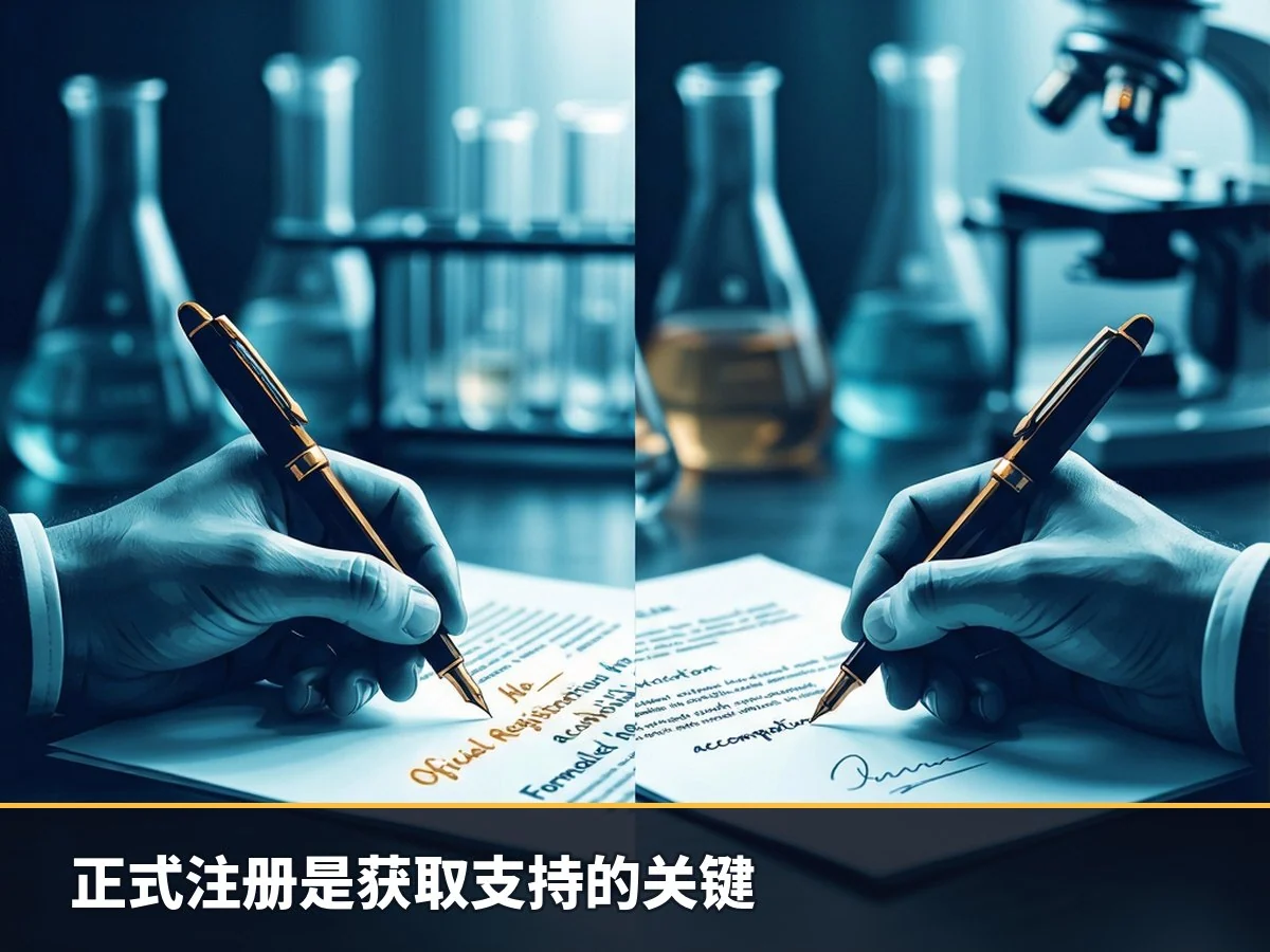 正式注册是获取支持的关键