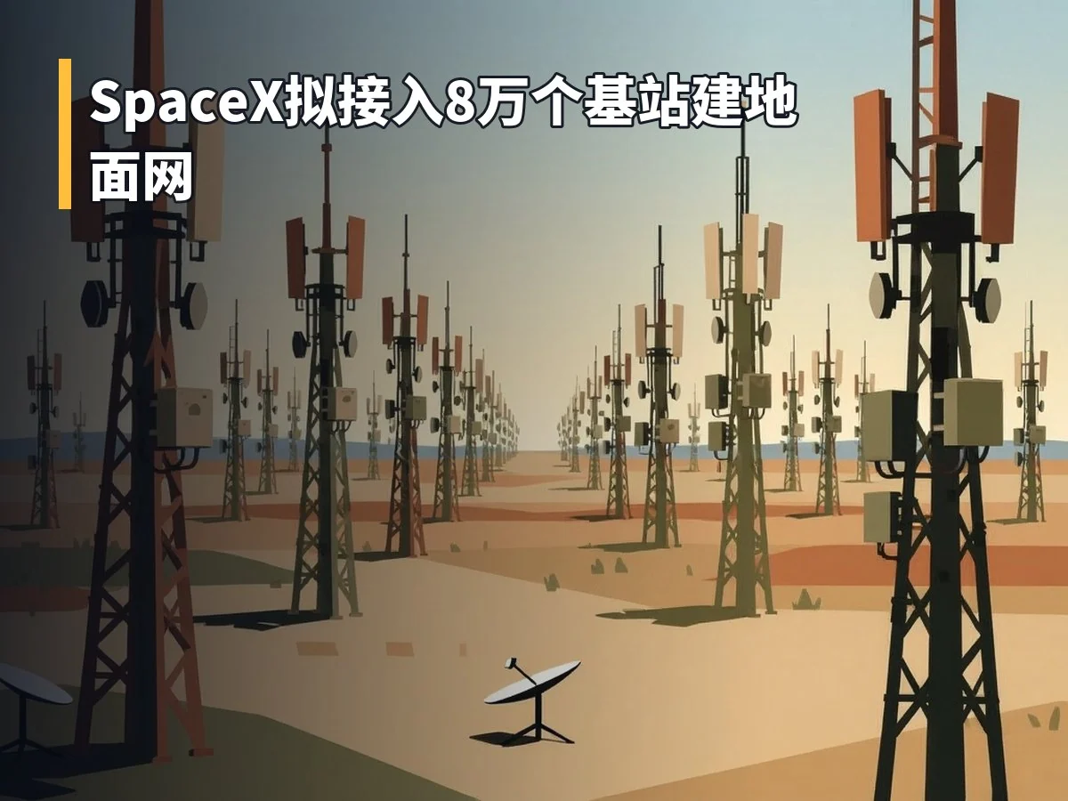 SpaceX拟接入8万个基站建地面网