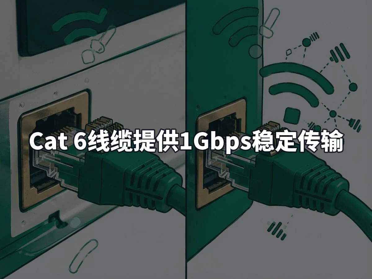 Cat 6线缆提供1Gbps稳定传输
