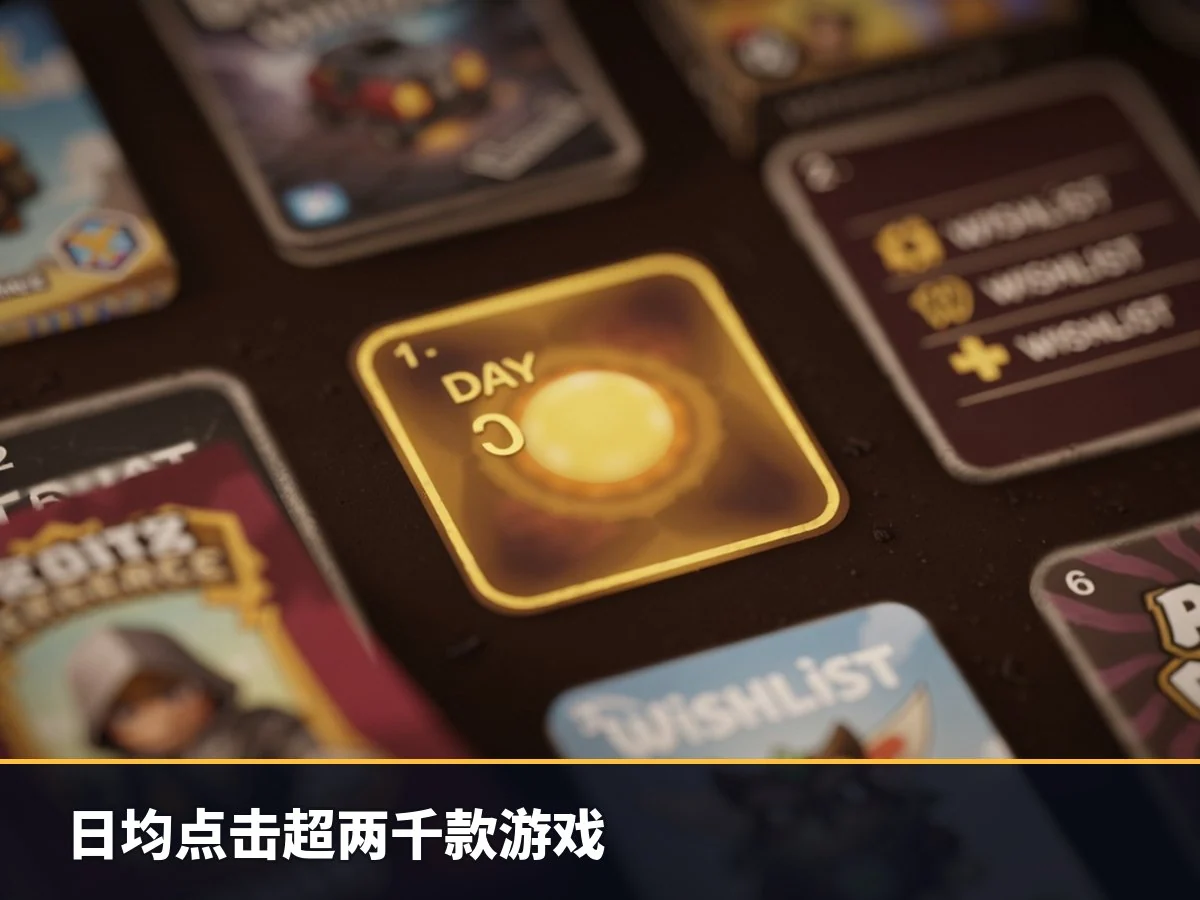 日均点击超两千款游戏