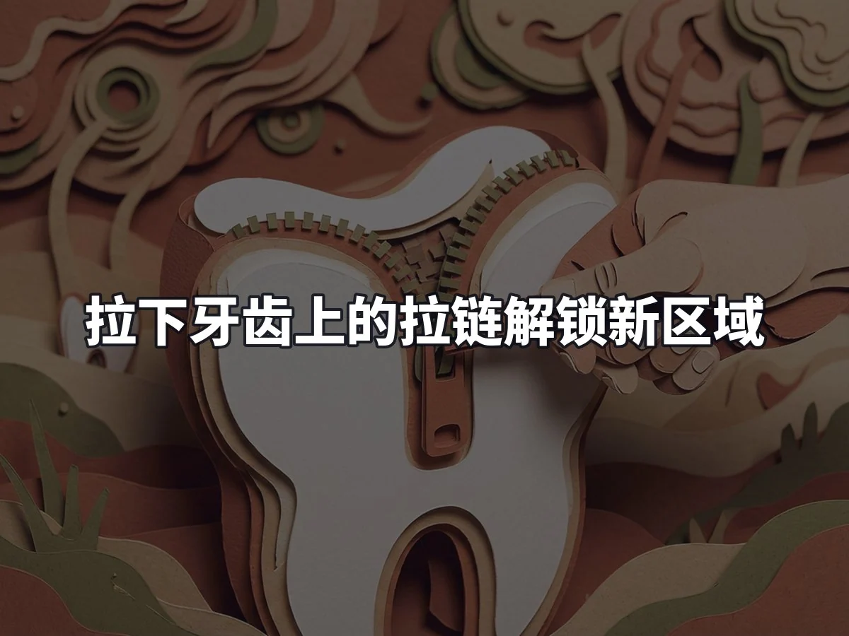 拉下牙齿上的拉链解锁新区域