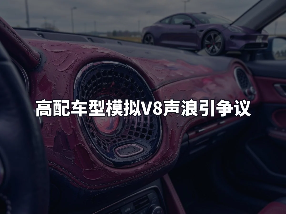 高配车型模拟V8声浪引争议