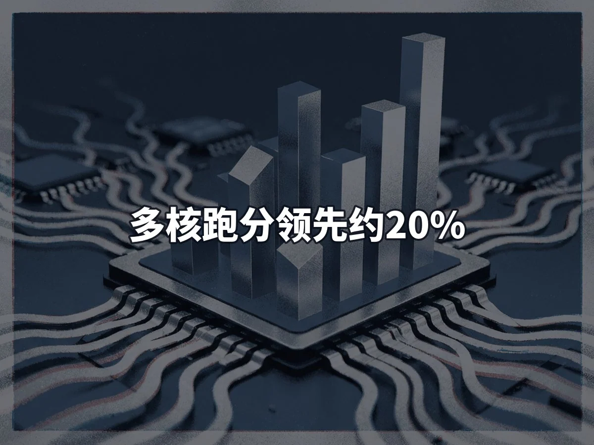 多核跑分领先约20%