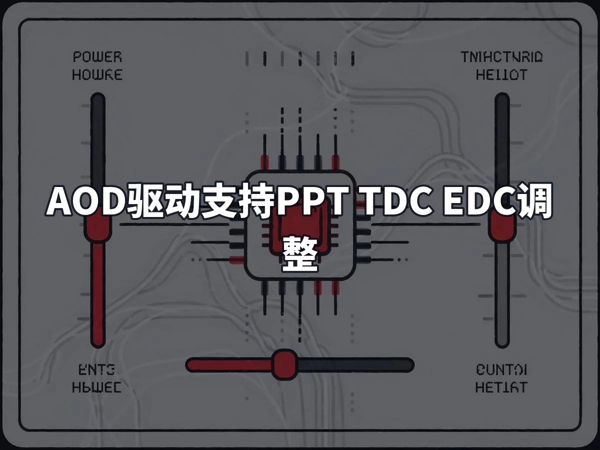 AOD驱动支持PPT TDC EDC调整