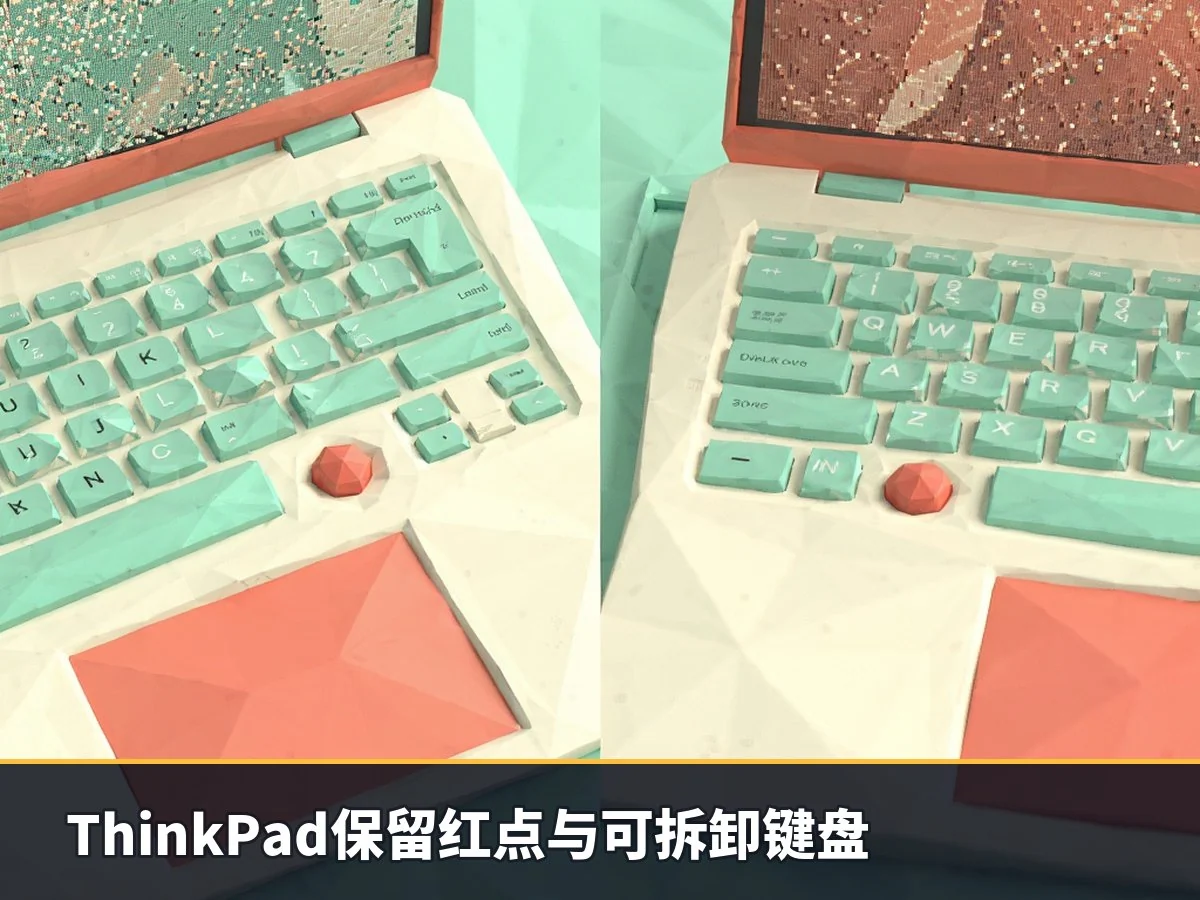 ThinkPad保留红点与可拆卸键盘