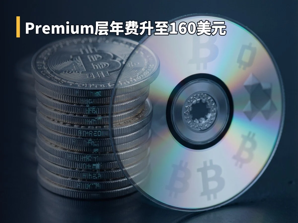 Premium层年费升至160美元