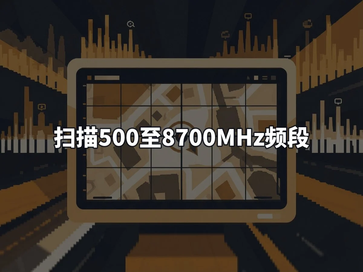 扫描500至8700MHz频段
