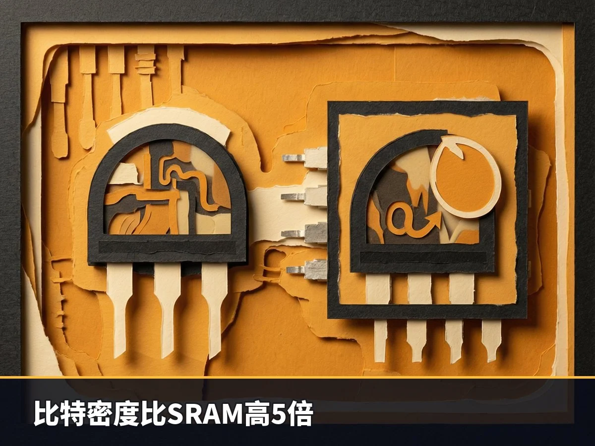 比特密度比SRAM高5倍