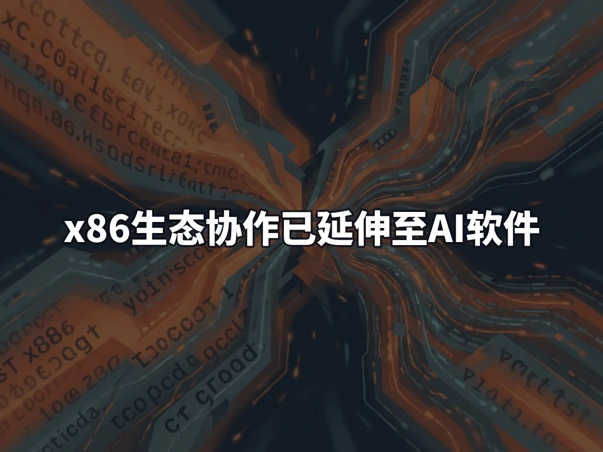 x86生态协作已延伸至AI软件