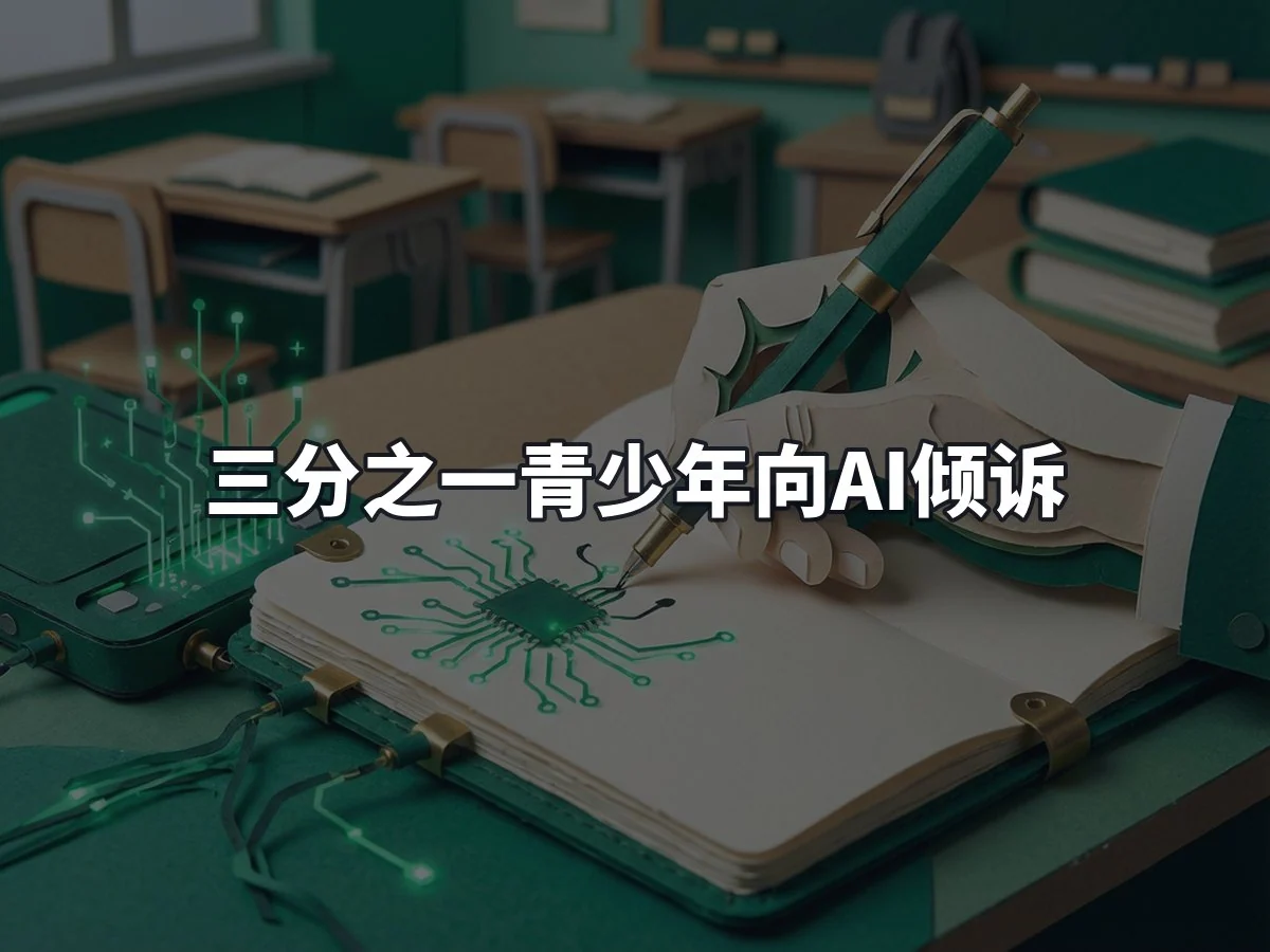 三分之一青少年向AI倾诉