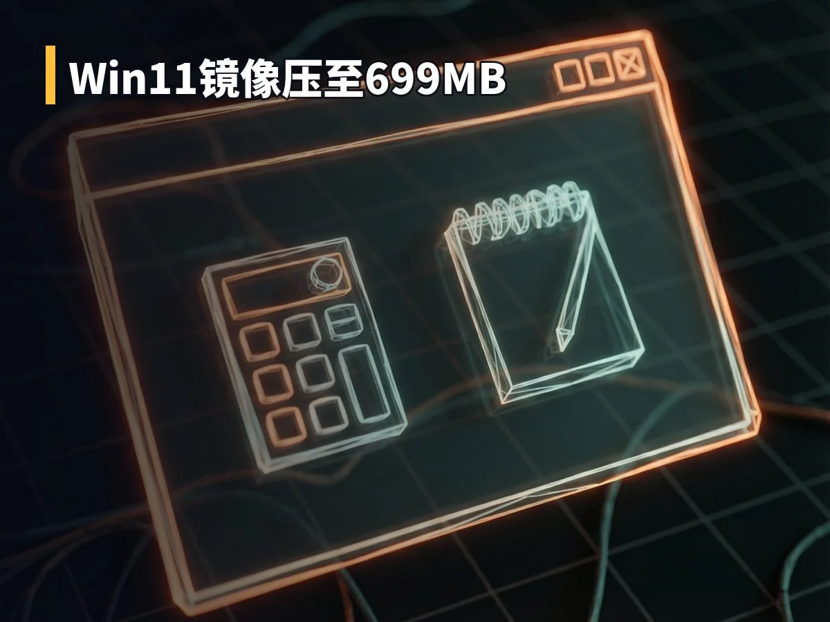 Win11镜像压至699MB