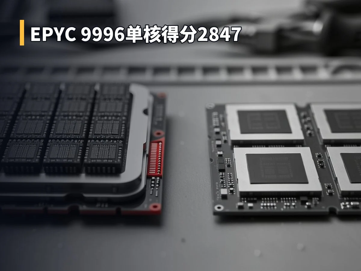 EPYC 9996单核得分2847