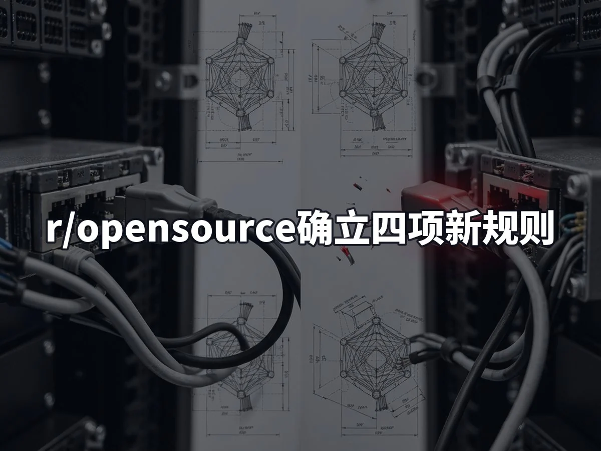 r/opensource确立四项新规则