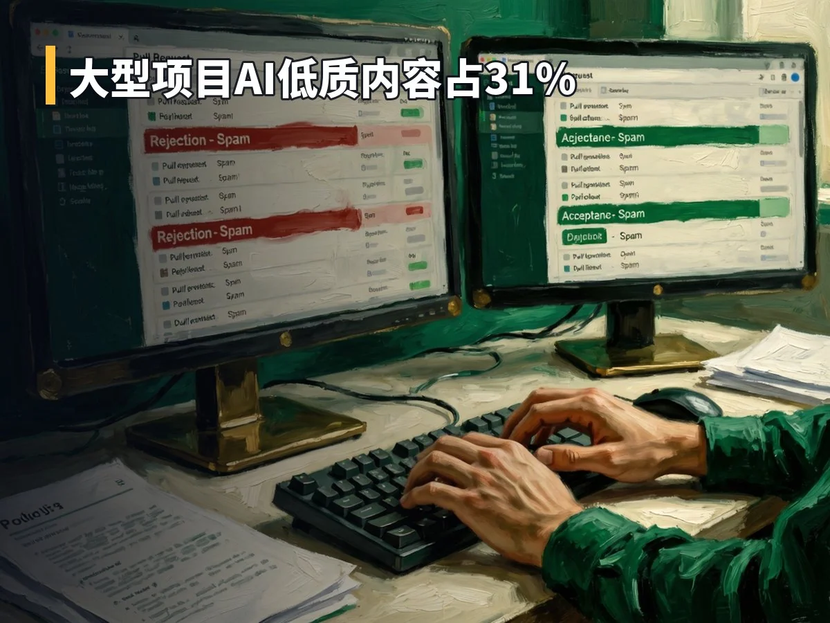 大型项目AI低质内容占31%
