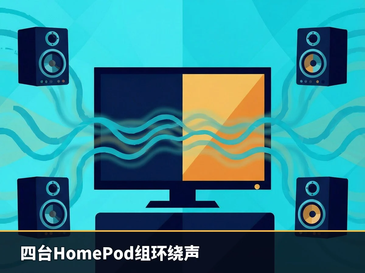 四台HomePod组环绕声