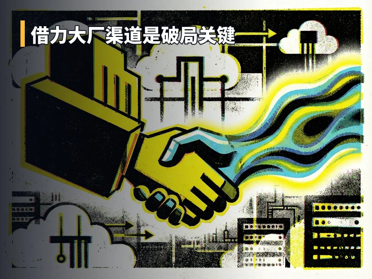 借力大厂渠道是破局关键