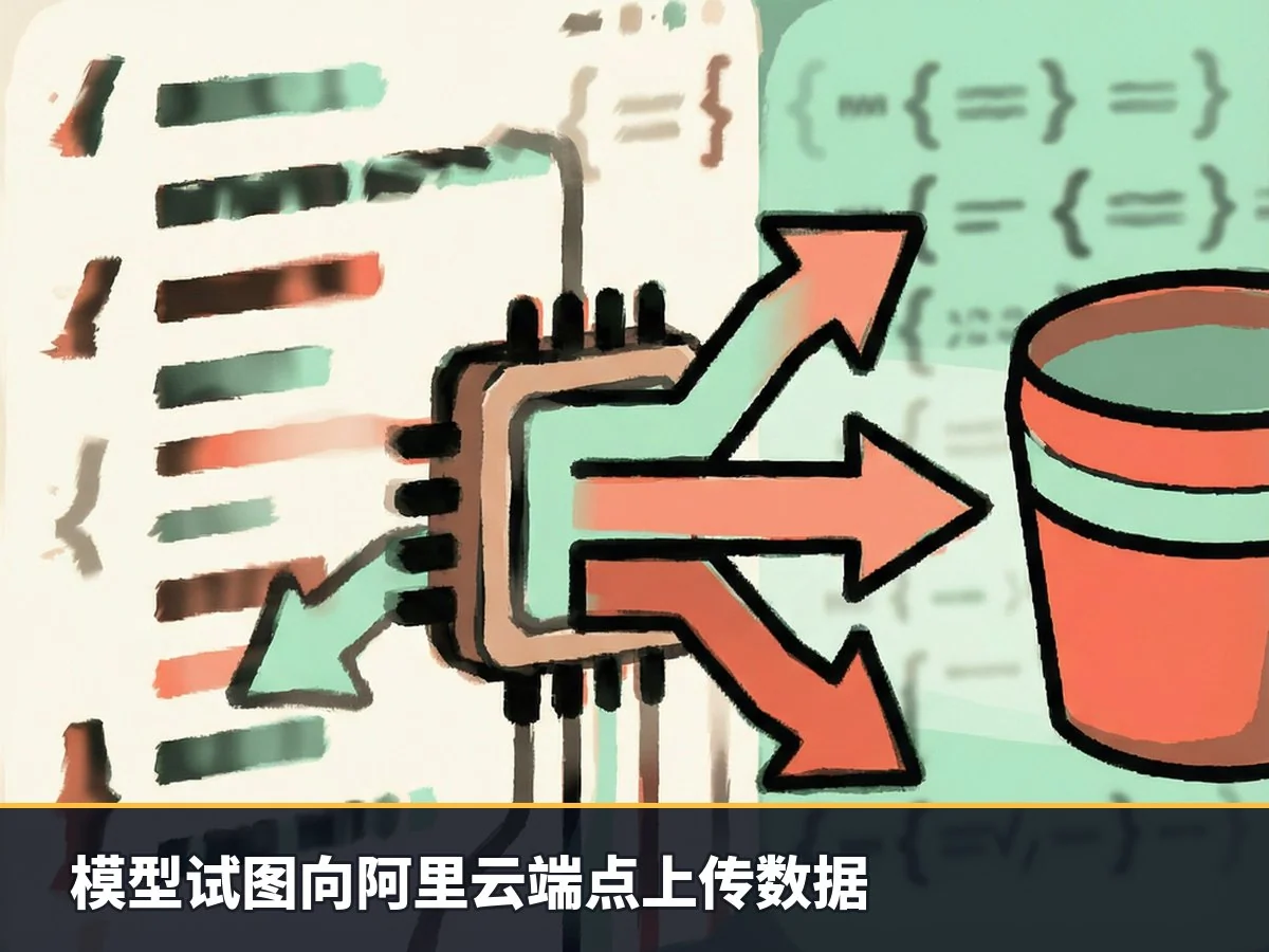 模型试图向阿里云端点上传数据