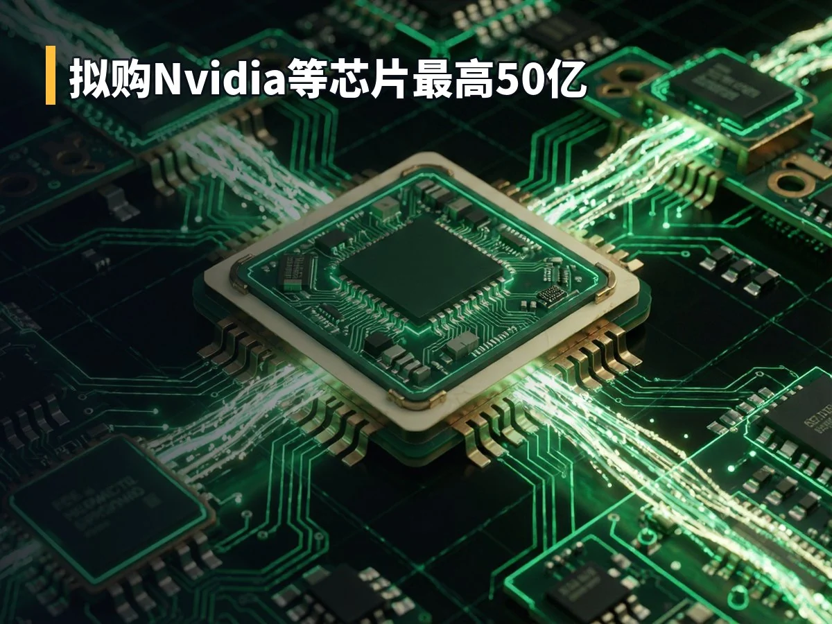 拟购Nvidia等芯片最高50亿
