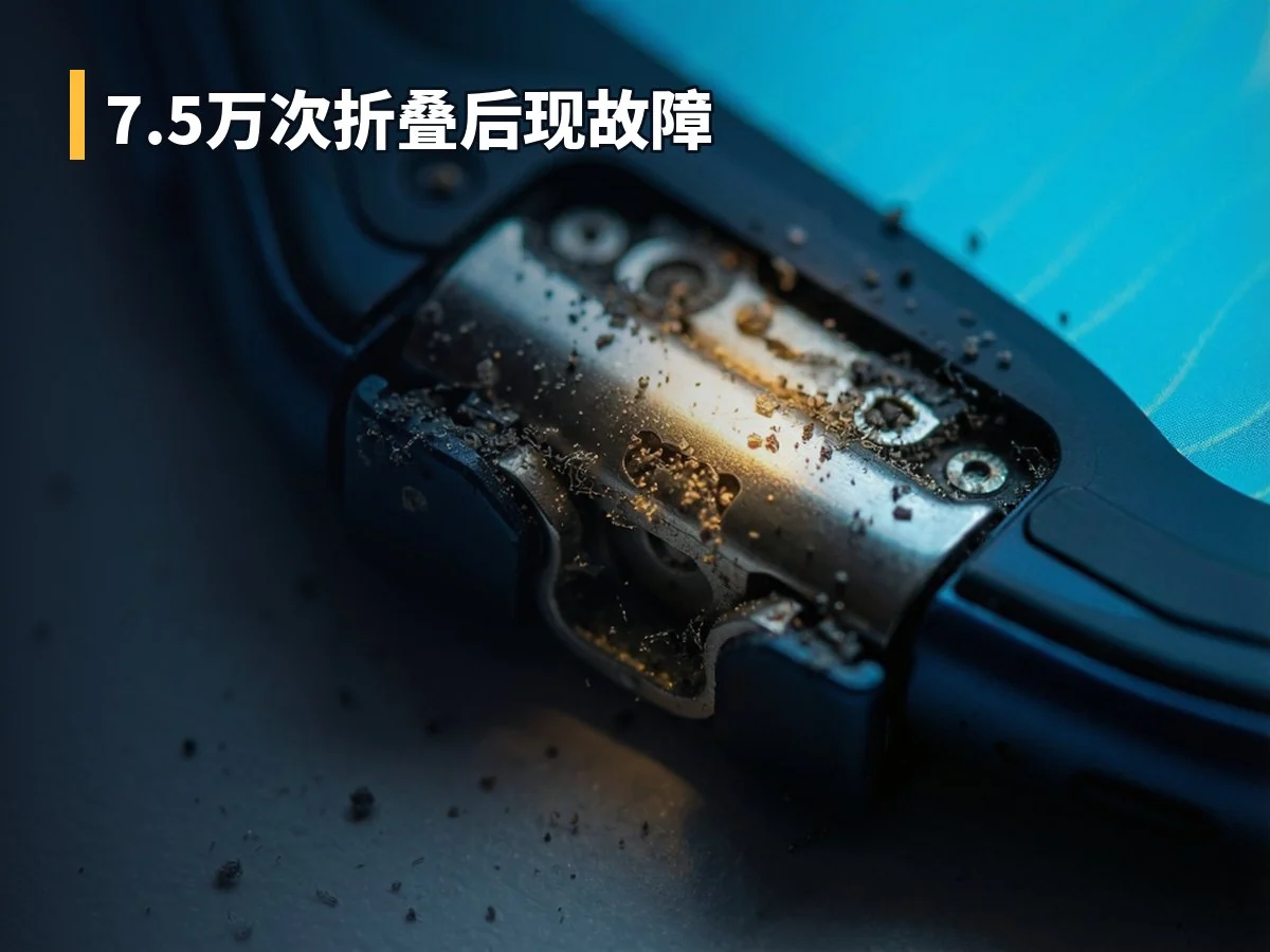 7.5万次折叠后现故障