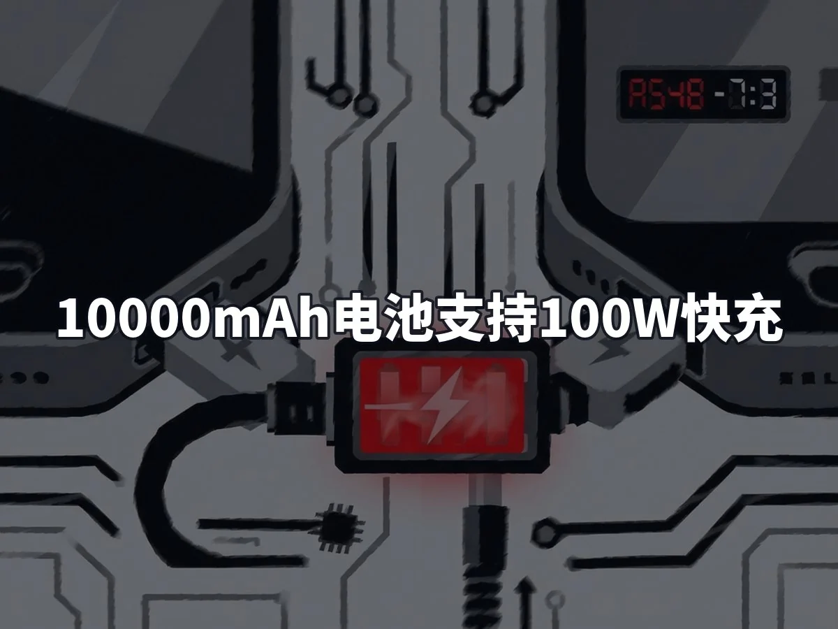 10000mAh电池支持100W快充